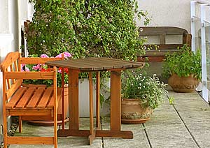 large terrace of the apartment